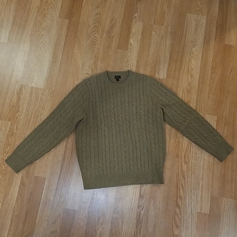 J. Crew Brown Cableknit Sweater